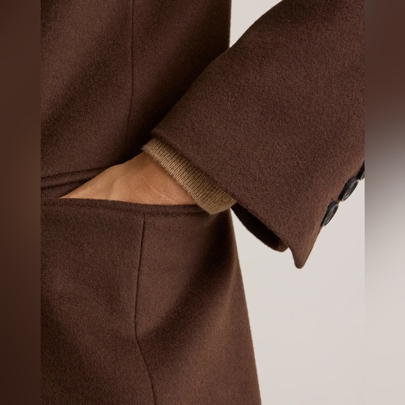 Quince Italian Wool Double-breasted Slouch Coat - Picture 3 of 11